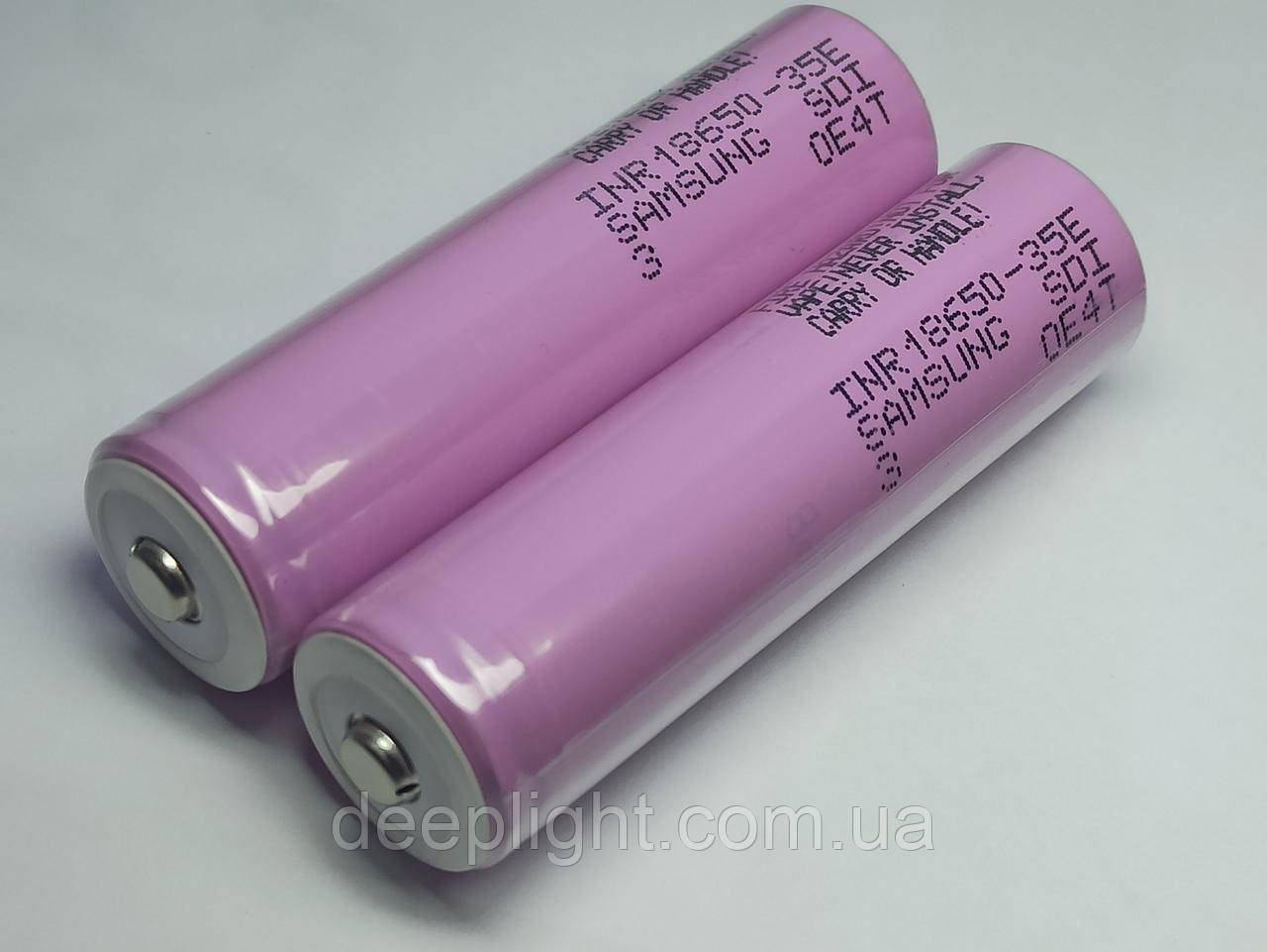 3500mAh Samsung  35E INR 18650 10A SDI Li-ion  аккумулятор батарея виступаючий плюс, фото 1