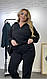 Жіночий теплий м'який весняний флісовий костюм кофта на блискавці і штани на манжеті двосторонній фліс полар, фото 4