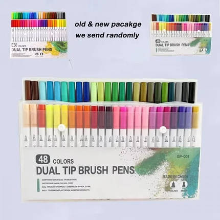 Профісіональний набір маркерів-лінерів та маркерів-кистей 48шт (30), фото 2