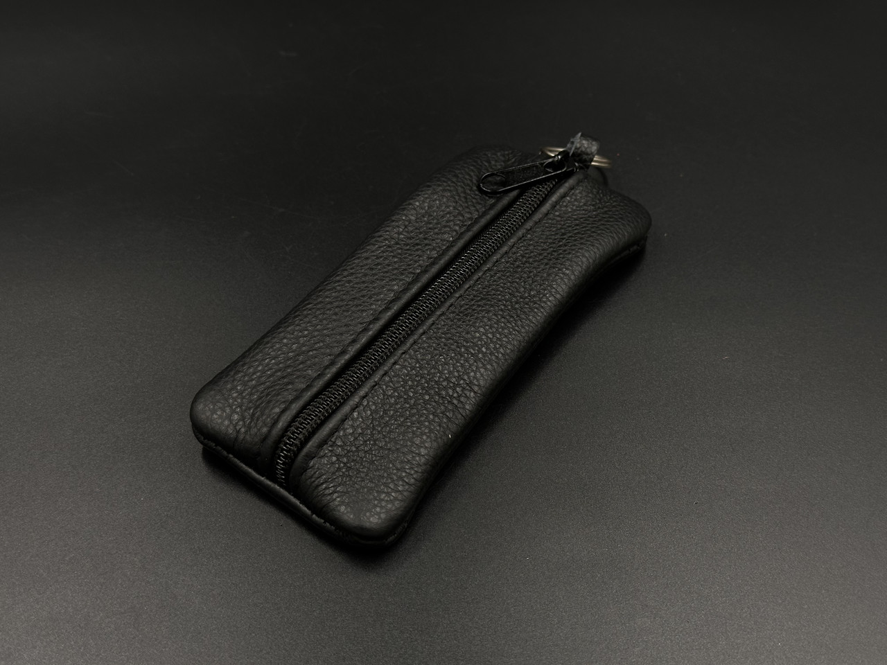 Ключниця шкіряна Чорна 6,5х15,8см