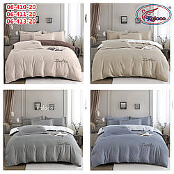 Постільна білизна фланель 200х230, наволочки 50х70 з вишивкою Dream House