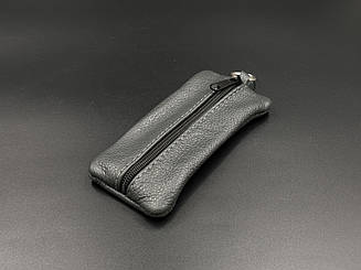 Ключниця шкіряна Сіра 6,5х15,8см