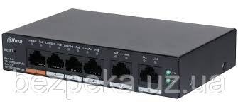 Комутатор 4 канали PoE Dahua DH-CS4006-4ET-60