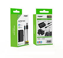 Акумулятор Microsoft Xbox ONE S X з кабелем і кришкою DOBE TYX-1889S 1200 mAh