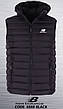 Жилетка чоловіча New Balance спортивна чорна, Чоловічий жилет Нью Баланс із капюшоном, фото 6
