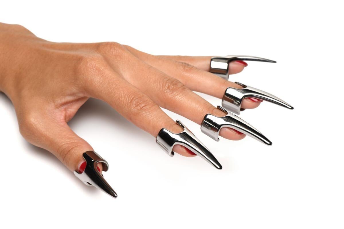 Набор колец с когтями Master Series Five-Piece Sensation Claw Rings - Silver (мятая упаковка!!!)