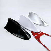 Акулячий плавник антена на кришу авто . FM антена автомобільна біли сірий чорний срібло