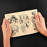 Штучна шкіра для навчання тату двостороння 10шт, фото 7