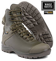 Військові берці хакі "BNM" на хутрі, армійські зимові зелені берци для ЗСУ та Нацгвардії