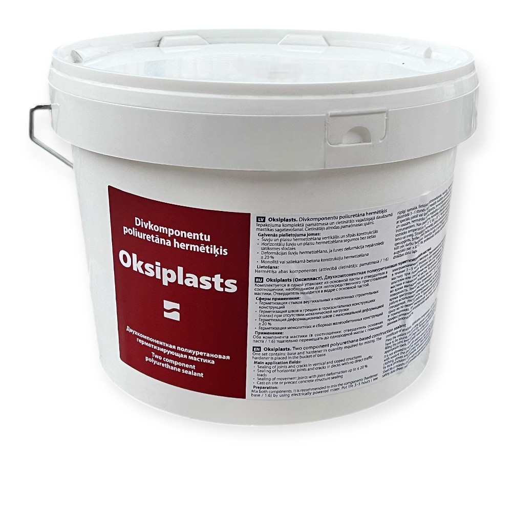 Двокомпонентний поліуретановий герметик OKSIPLASTS 12 кг.