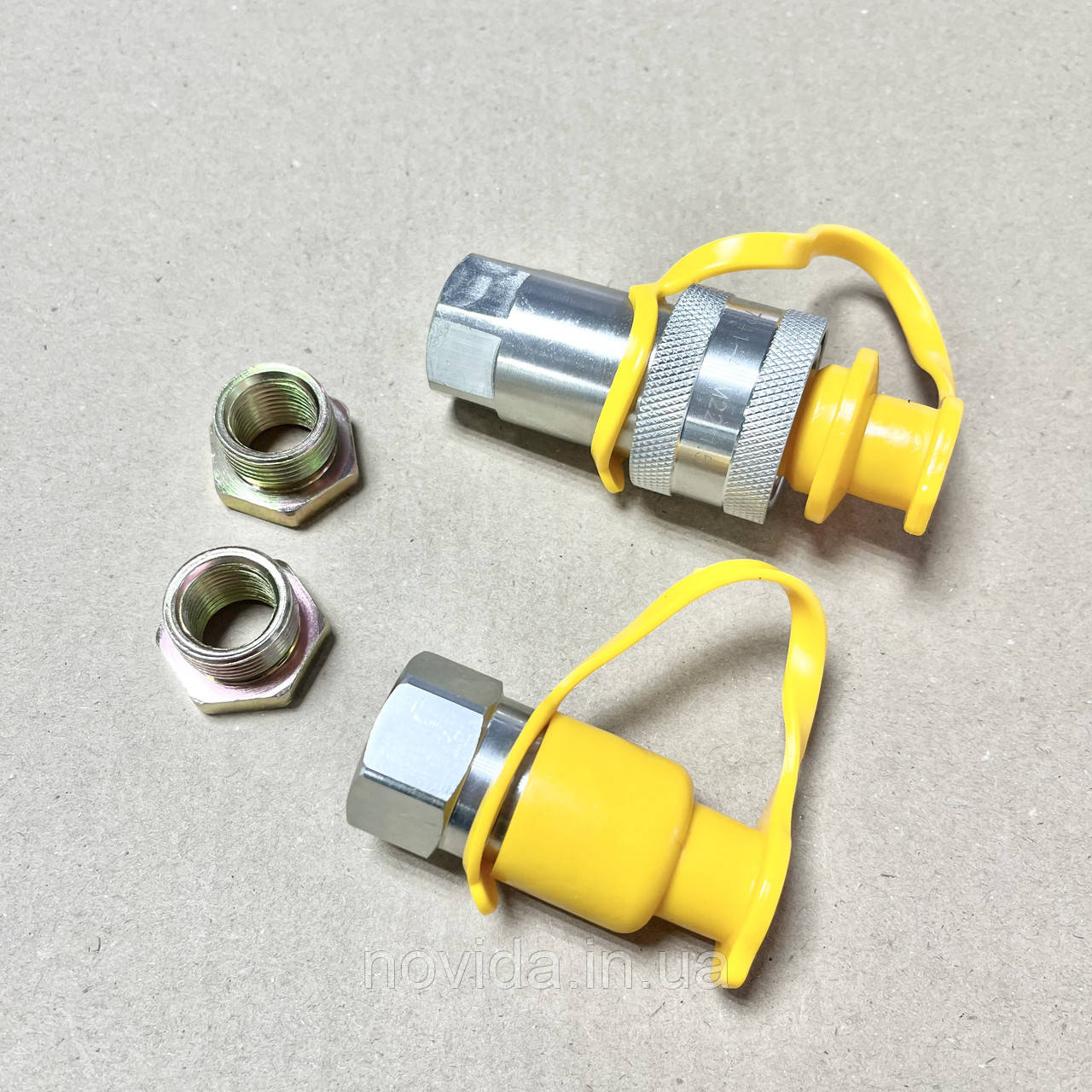 Муфта розривна євро клапан двостороння M22X1,5 (жовт.) Євро клапан PL-149