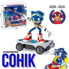 Іграшка на радіокеруванні 2046 C Герой Sonic з пультом керування, гумові колеса
