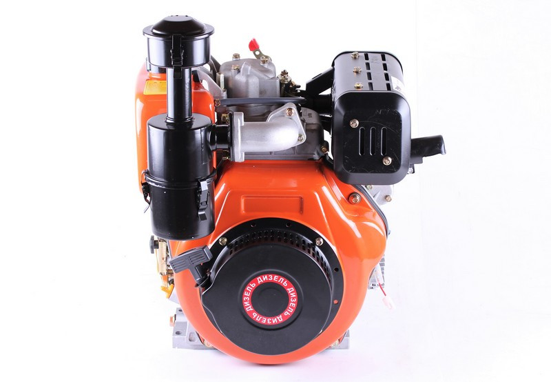 Двигун 186FE - дизель (під шпонку діаметр 25 мм) (9 к.с.) з електростартером, фото 1