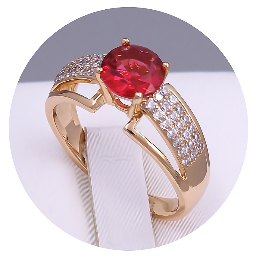 Каблучка XР. Позолота 18К. Камені: циркон. Є: 18р 19р