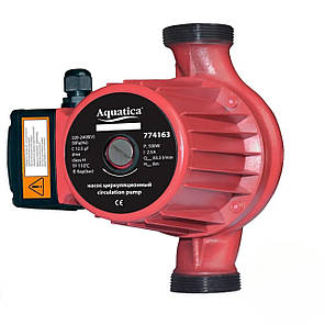 Насос циркуляційний AQUATICA 0.5 кВт Hmax 12м Qmax 190л/хв Ø2" 220мм + гайки Ø1¼"(774163), фото 1