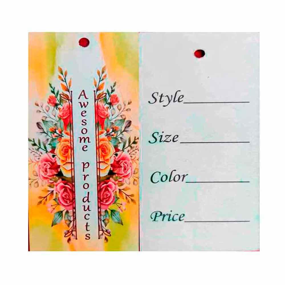 Картонна бірка (паперова) 10х4,5 см ярлик для одягу 1000 шт, фото 1