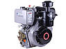 Двигун 192FE - дизель (під шліци діаметр 25 мм) (14,8 л.с.) з електростартером, фото 2