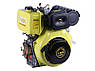 Двигун 192FE - дизель (під шліци діаметр 25 мм) (14.8 к.с.) з електростартером YBX, фото 2