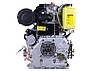 Двигун 1100FE - дизель (під шліци діаметр 25 мм) (15 к.с.) з електростартером YBX, фото 4