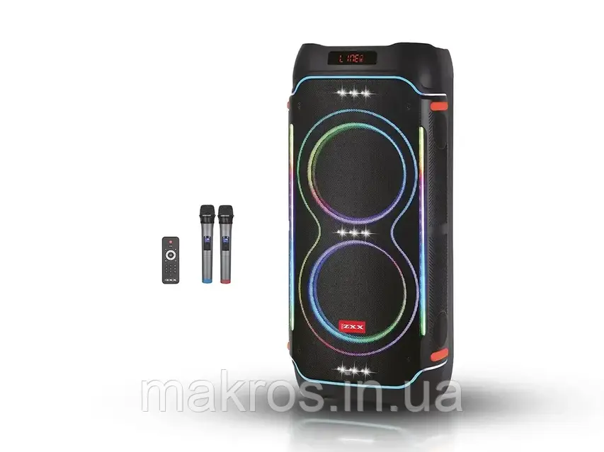 Аккустичная переносная колонка ZXX-5520 100Вт 2x10