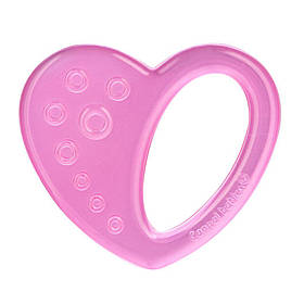 Прорізувач для зубів з водою "Серце" Canpol - рожевий