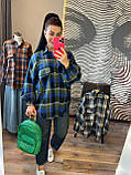 Сорочка жіноча в карту 42-46, фото 3