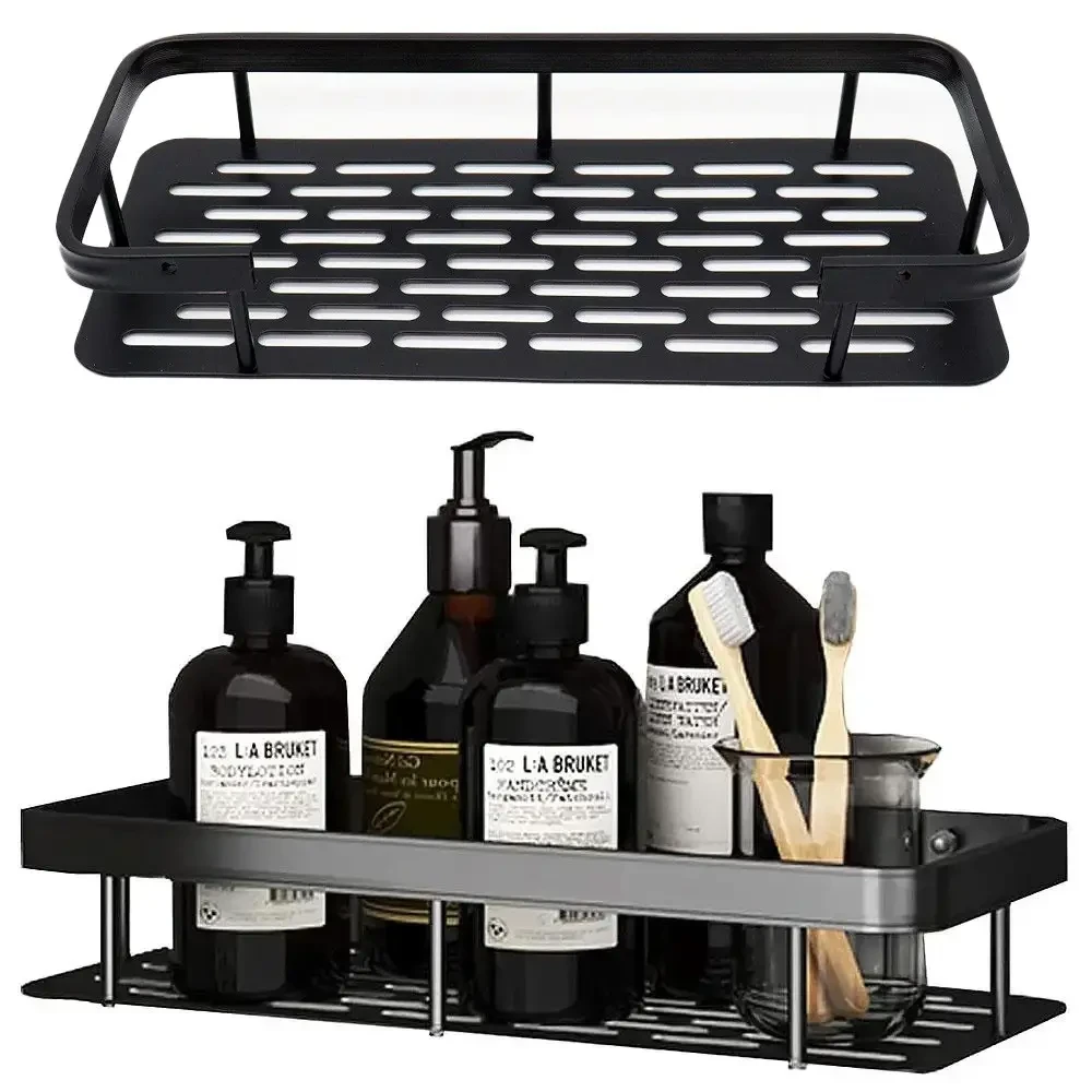 Подвесная металлическая полка для ванной комнаты Bathroom shelf Органайзер в ванную До 10 кг