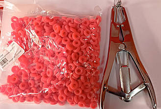 Набір для кастрації (козенят, овець) Щипці + 500 кілець