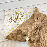 Демісезонний конверт + комбінезон з ангори коси для новонароджених, кавовий, фото 4