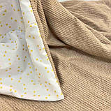 Демісезонний конверт для новонароджених, ангора коса кавовий, фото 4