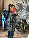 Сорочка жіноча в карту з капюшоном подовжена 48-54, фото 6