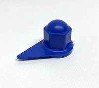 Колпачок на колесную гайку 27 "Стрелка" пластиковый синего цвета