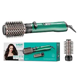 Фен-щітка VGR V 498 стайлер для волосся. Професійний фен гребінець 1200 Вт