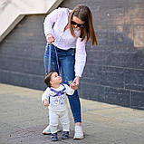 Дитячі віжки - повідець для малюків регульовані Baby Walk Safety Harness Lorelli сірий, фото 2