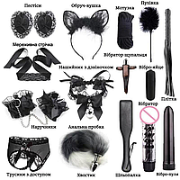Аксессуары для эротических игр 15шт кошечка Bdsm и садо-мазо товары, Фетиш эротические наборы для секса