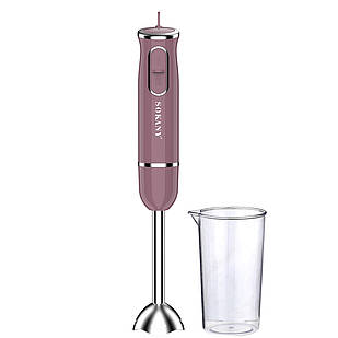 Ручний блендер Sokany 1726 занурювальний 300 Вт Рожевий