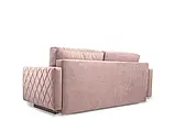 М'який розкладний прямий диван Lenola (рожевий світлий), фото 6