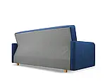 М'який розкладний прямий диван Kasia (синій темний), фото 5