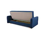 М'який розкладний прямий диван Kasia (синій темний), фото 6