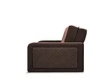 М'який розкладний прямий диван Flint (коричневий), фото 3
