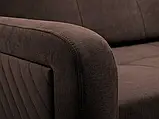 М'який розкладний прямий диван Flint (коричневий), фото 7