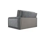 М'який розкладний прямий диван Flint (сірий), фото 4