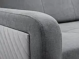 М'який розкладний прямий диван Flint (сірий), фото 7