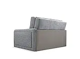 М'який розкладний прямий диван Flint (сірий), фото 4