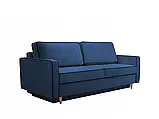 М'який розкладний прямий диван Fasta (синій), фото 2