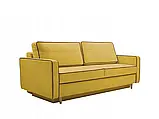 М'який розкладний прямий диван Fasta (жовтий), фото 2