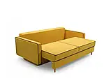 М'який розкладний прямий диван Fasta (жовтий), фото 4