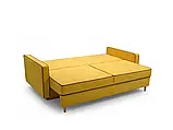 М'який розкладний прямий диван Fasta (жовтий), фото 5