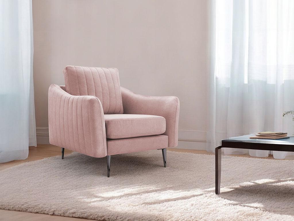 М'яке крісло Cori 1 (рожеве), фото 1