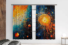 Штори з принтом «Абстрактний всесвіт. Abstract universe»